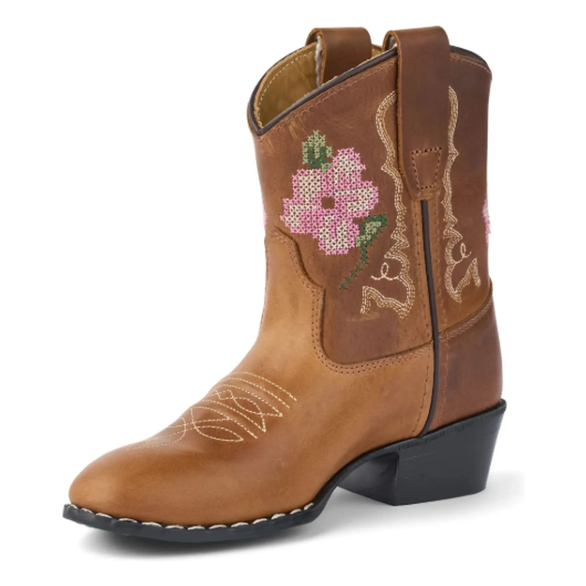 Copenhagen Colors - Niedrige Cowboystiefel Blumen - Copenhagen Colors X Bootstock | Cognac