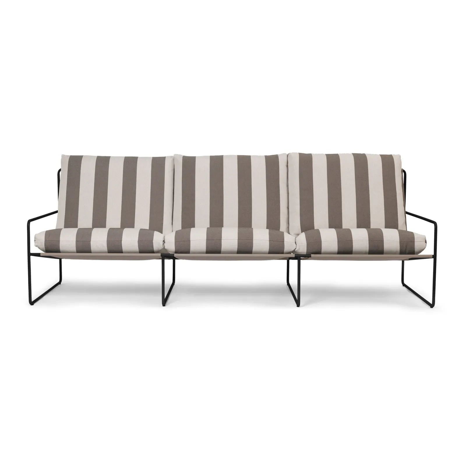 Ferm Living – Desert 3-Sitzer-Gartensofa | Schwarz