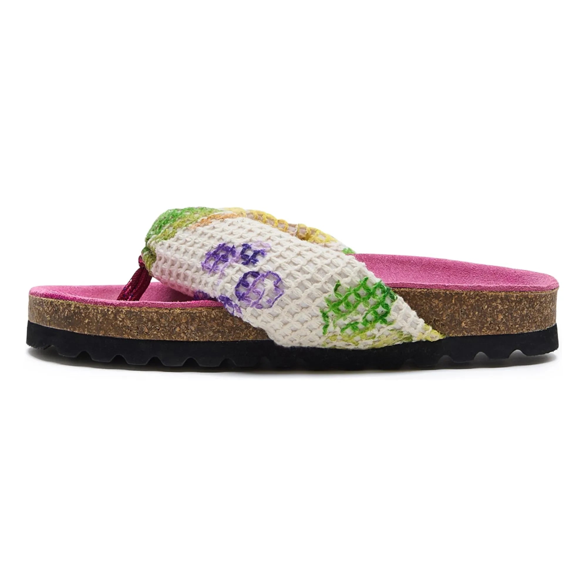 Maison Mangostan - Zehensandalen mit Trauben | Rosa