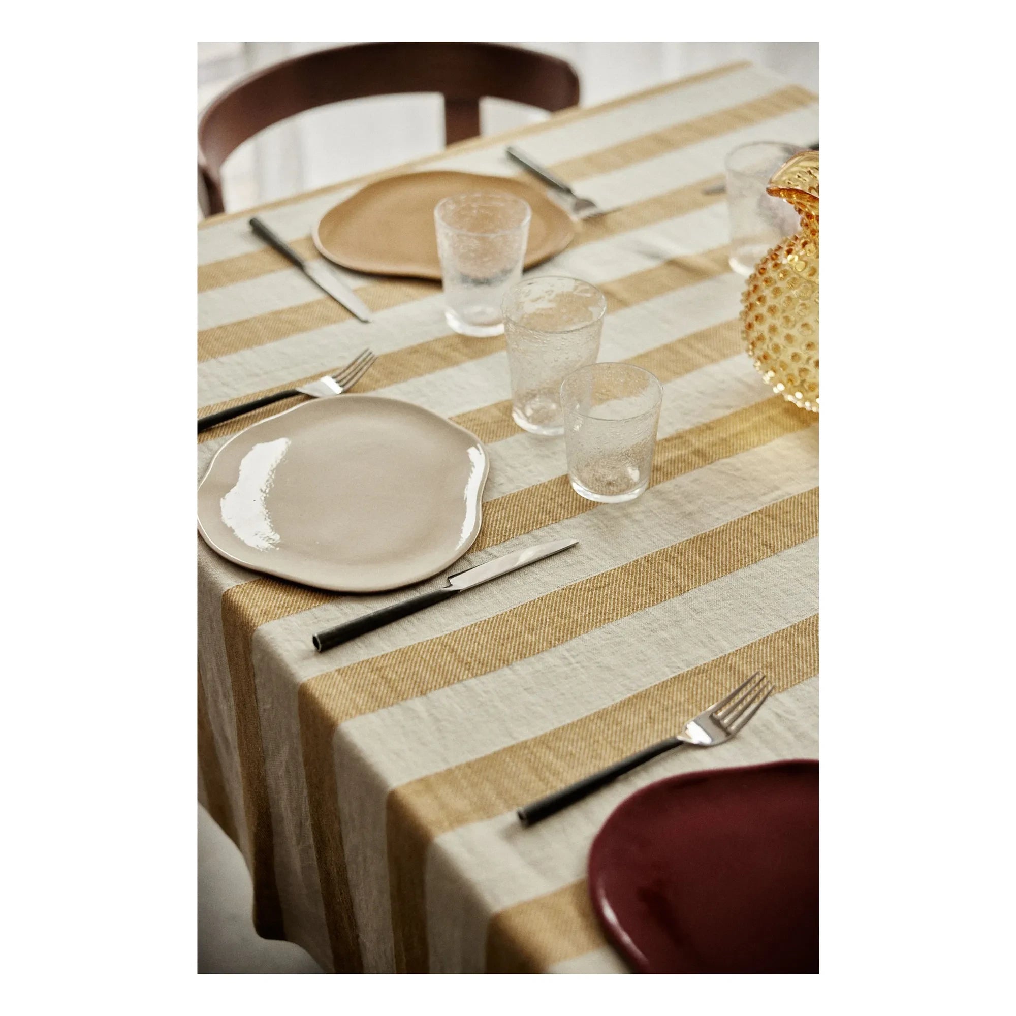Gabrielle Paris - Bastide Leinen Tischdecke | Gelb Curry