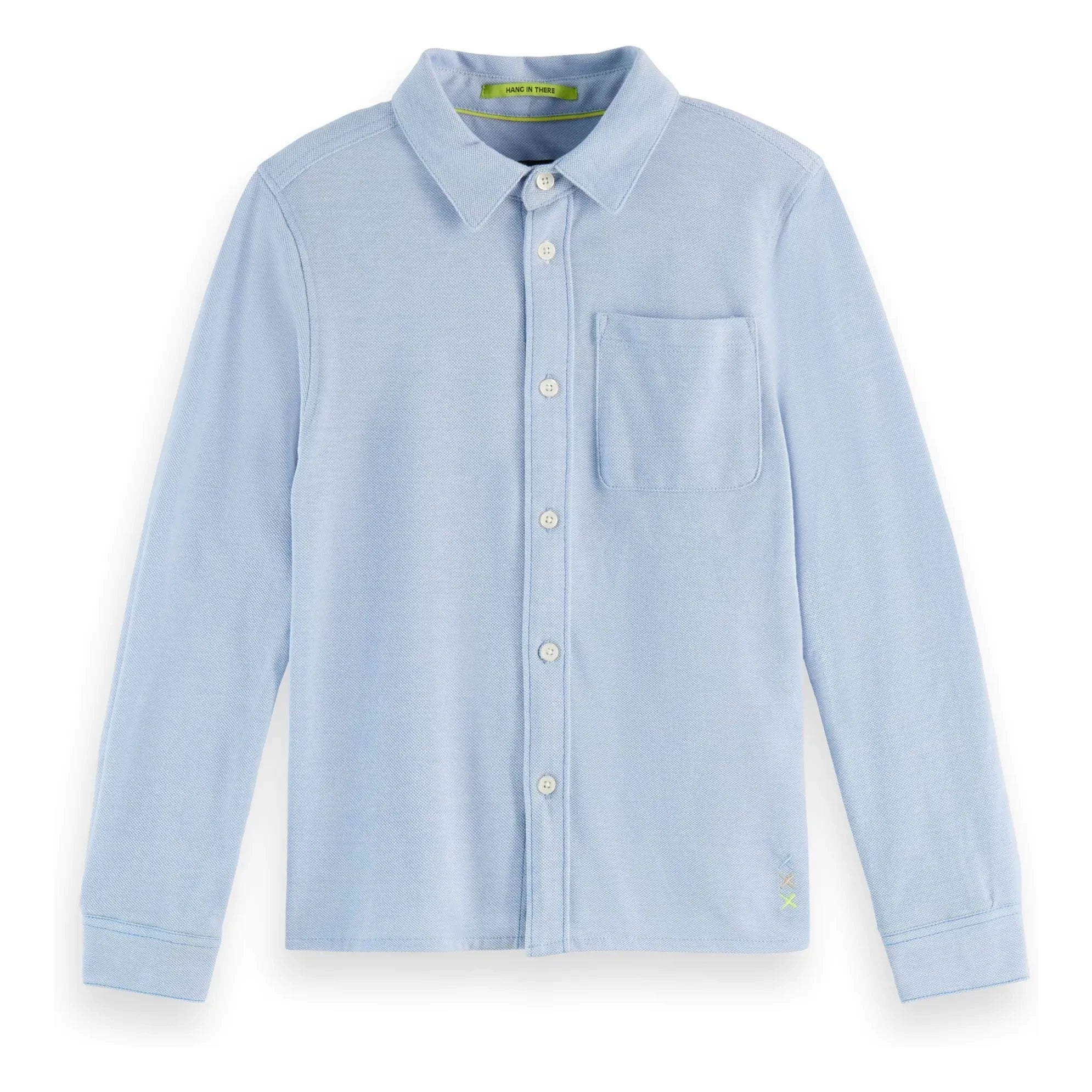 Scotch & Soda - Zweifarbiges Piqué-Shirt | Blau