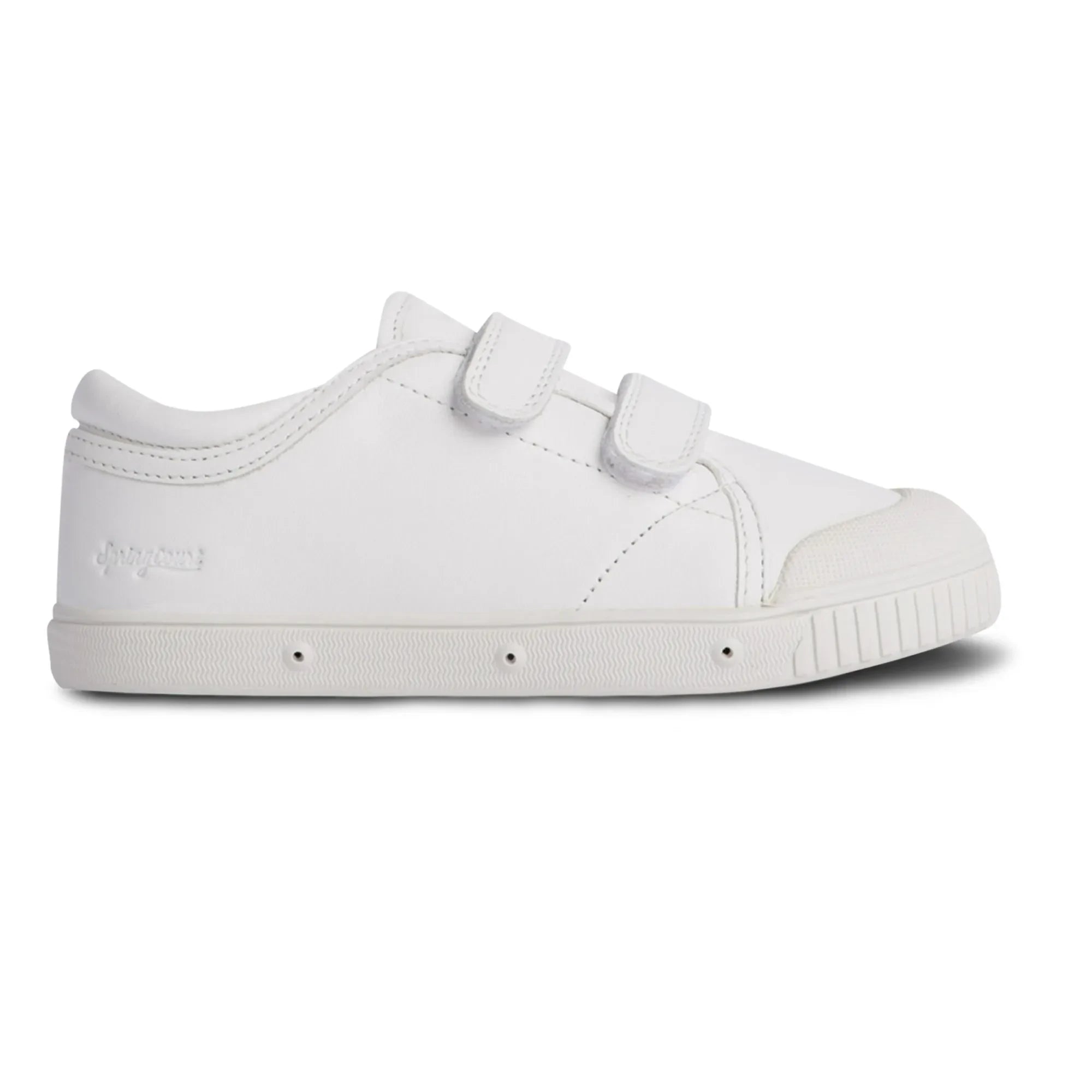 Spring Court - G2 Nappa Low-Top Klett-Sneaker | Weiß