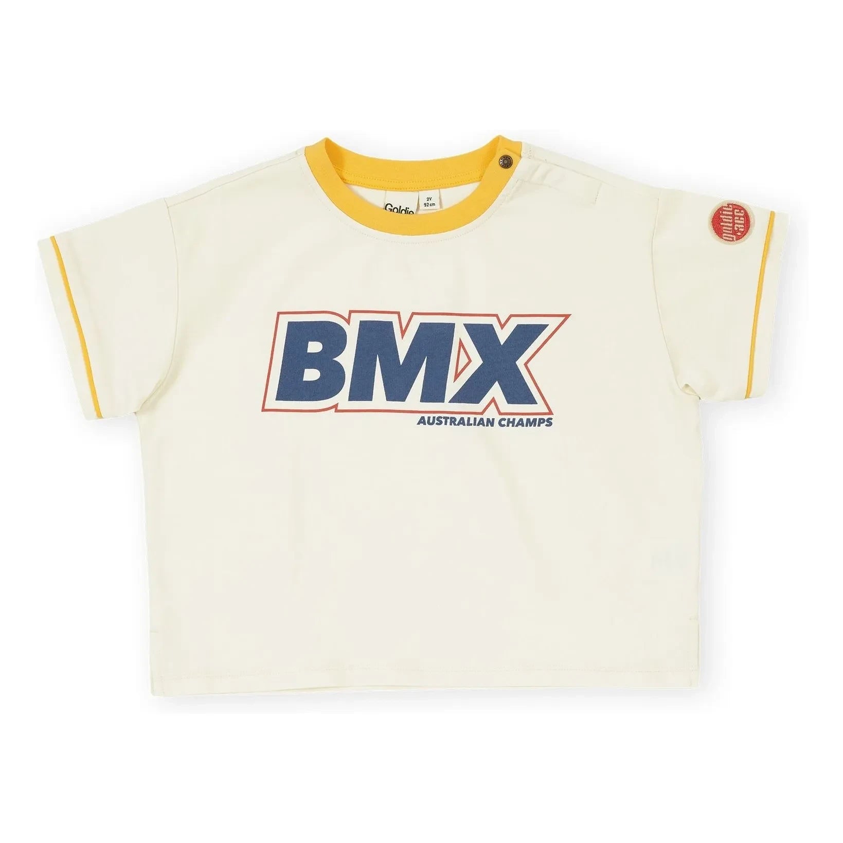 Goldie + Ace – Oversize BMX T-Shirt | Creme