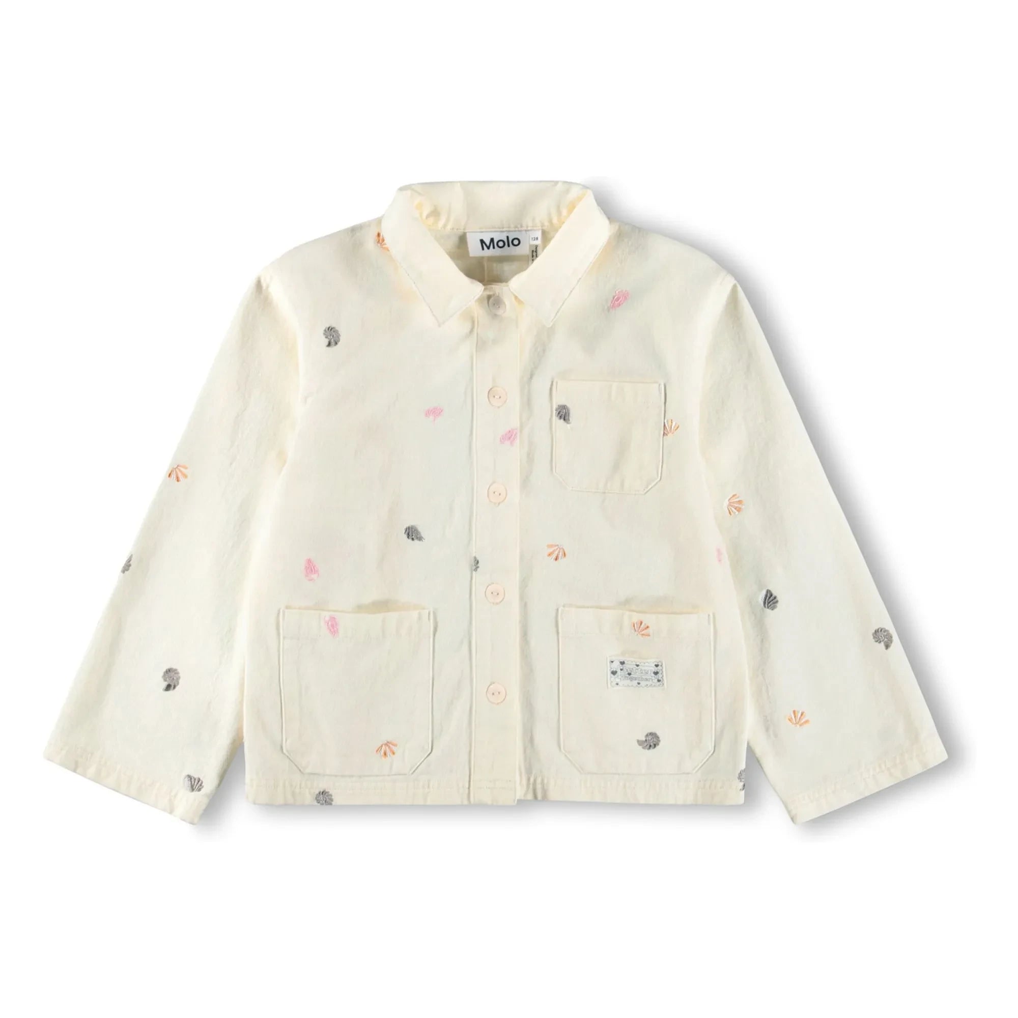 Molo - Hellen Coquillages Bio-Baumwolljacke | Ecru