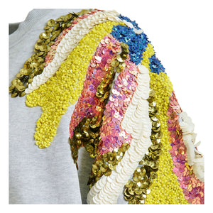 Essentiel Antwerp - Sweat Jadda Baumwollbestickt | Grau