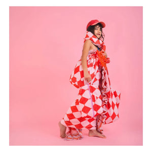 Jera Mini - Rosa | Losanges Terrycloth Taschen-Rucksack