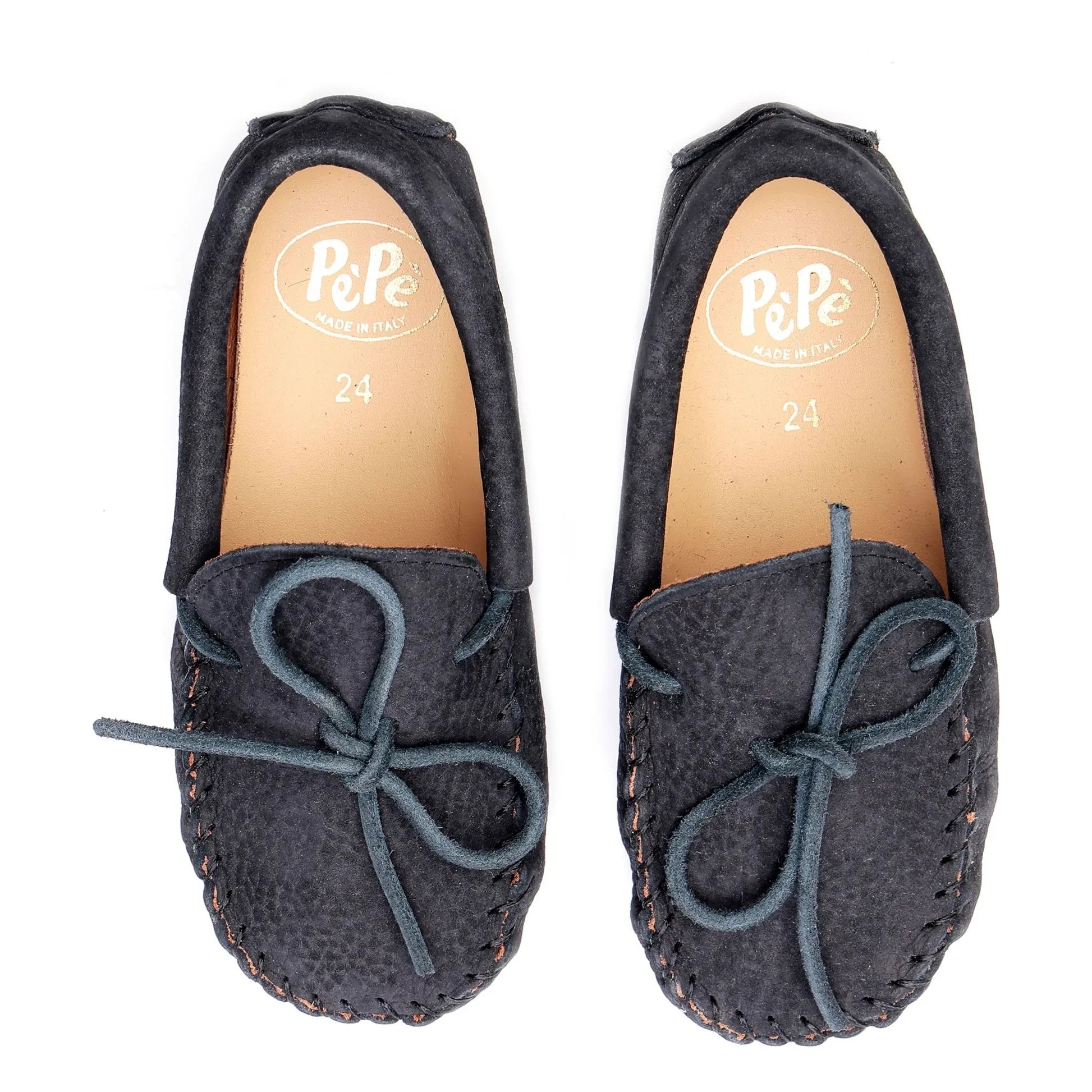 Pèpè - Schwarzer Nubuk-Loafer