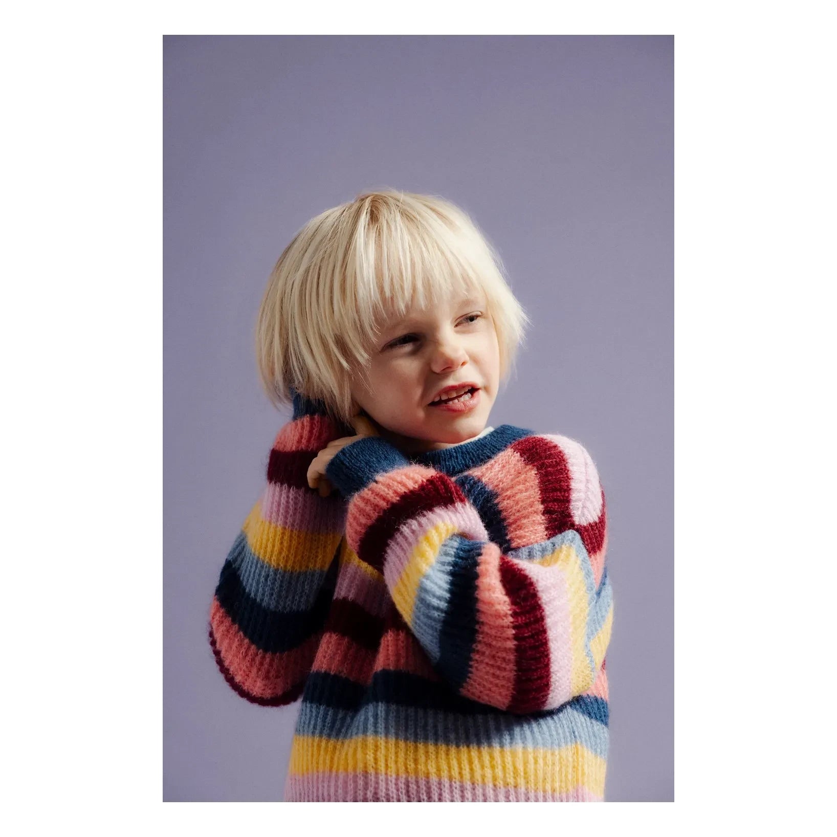 The New Society – Julia-Streifenpullover | Blau