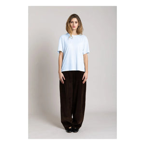 Smallable Woman - Hana T-Shirt aus Bio-Baumwolle | Eisblau