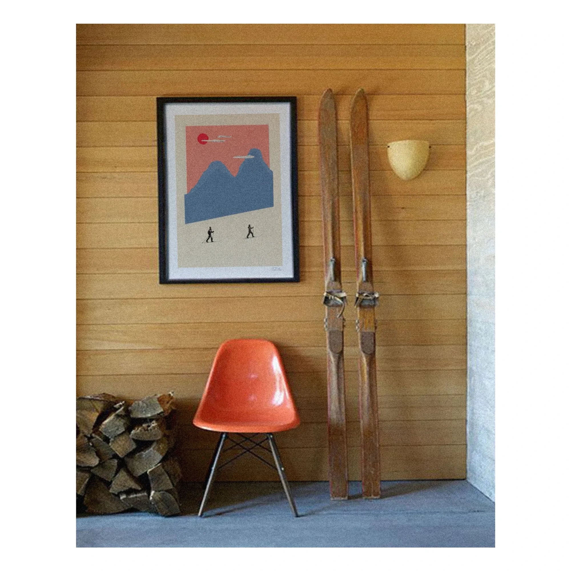Ciel Glue - Mountain n°5 Crosscountry Poster - Limitierte Auflage | Rosa