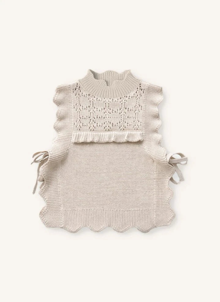 Fliink - Julie Ärmelloser Pullover | Ecru