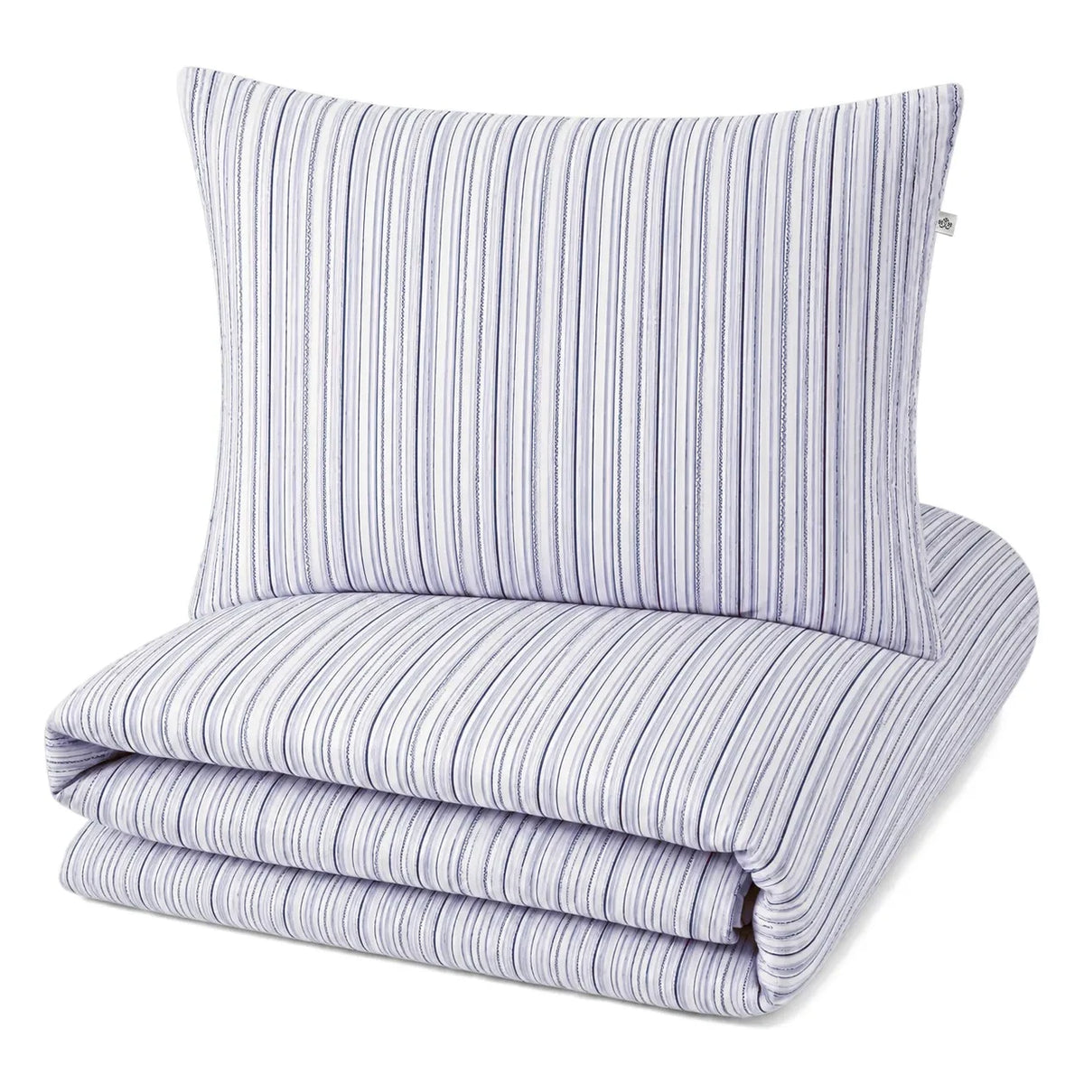 Editions Aimable - Paulette nevresim takımı | Azure Stripes Poplin