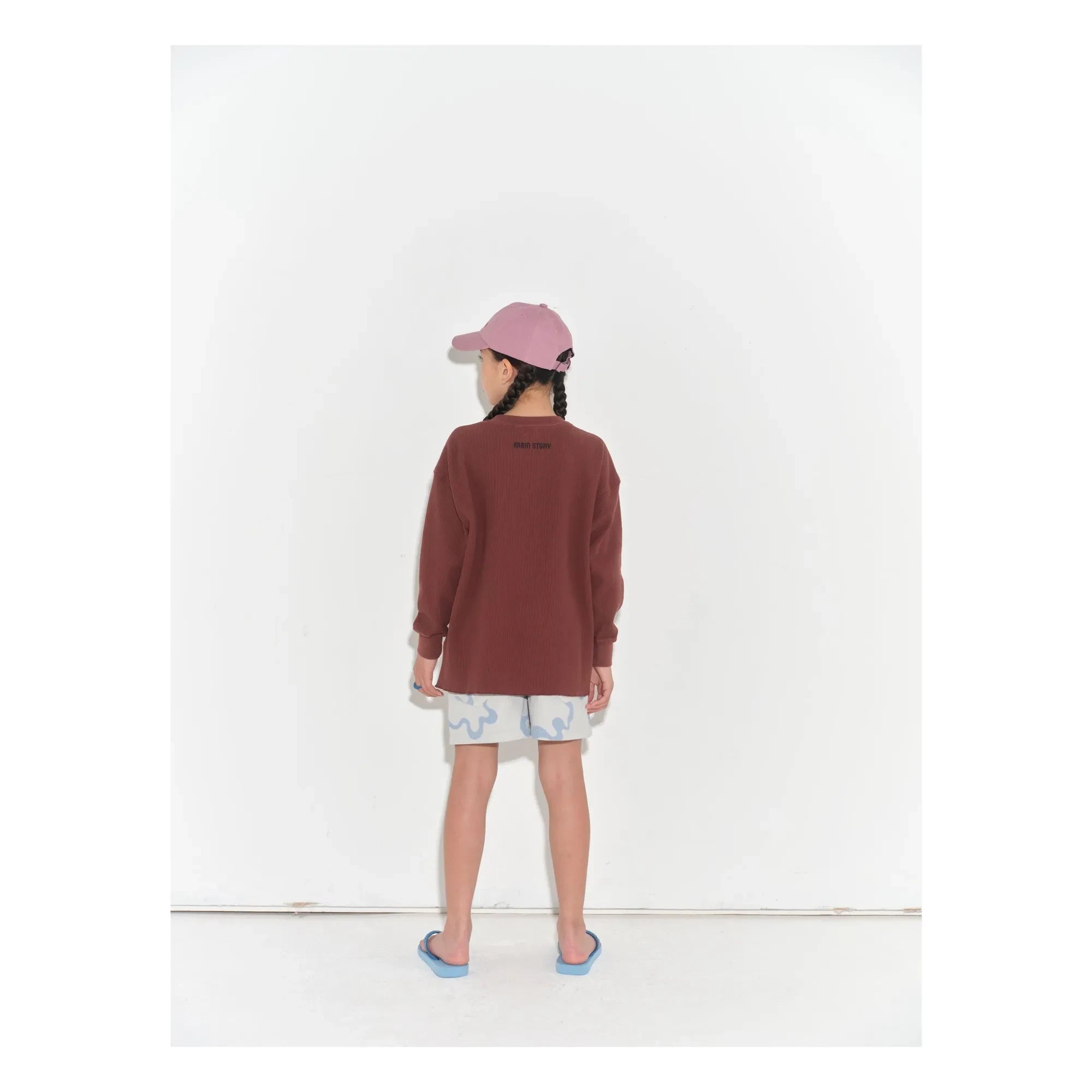 Main Story - Waffle Logo Bio-Baumwoll-T-Shirt | Schokolade