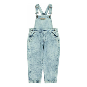 Piupiuchick - Gewaschene Jeans Latzhose | Hellblau