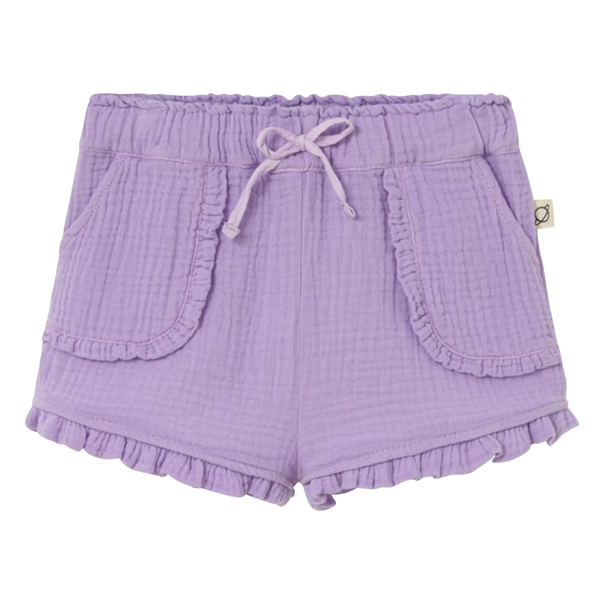 Cozmo - Stella Musselin Shorts aus Baumwolle | Lavendel