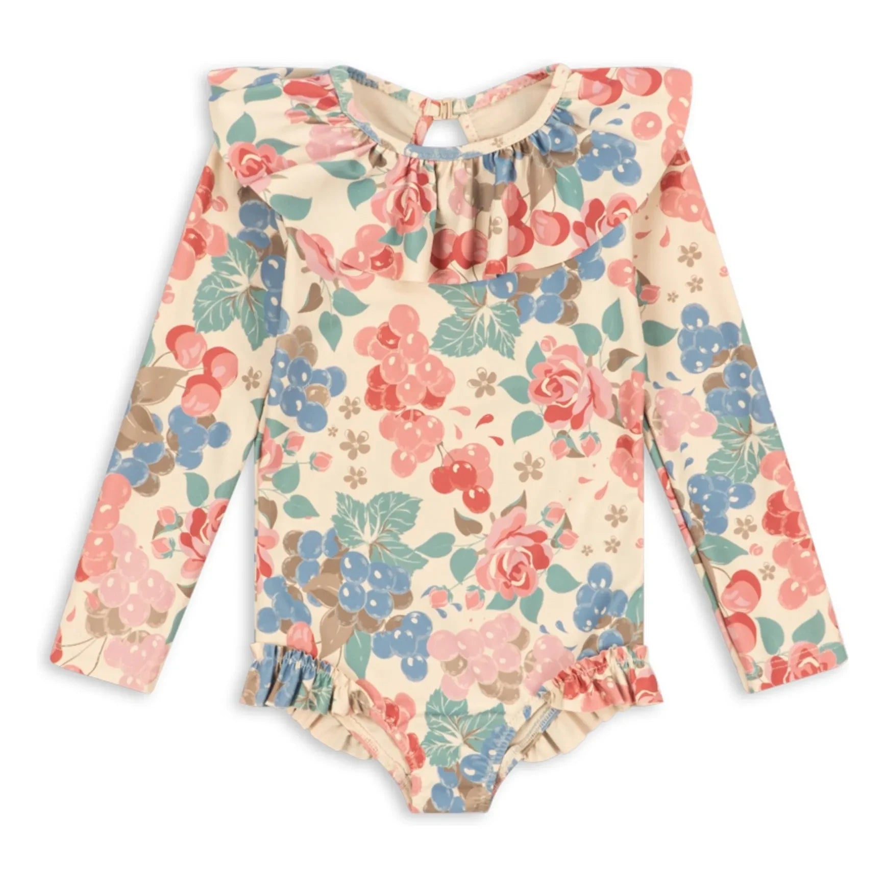 Konges Sløjd - Manuca Langärmliger Badeanzug Recycelte Fasern | Beige