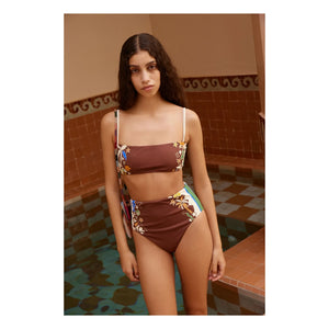 Alémais – Maillot Oberteil Marokko Recycelte Fasern | Braun
