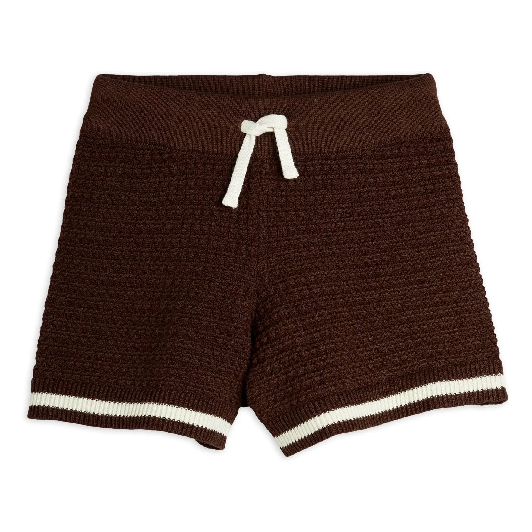 Mini Rodini - Häkelshorts aus Bio-Baumwolle | Braun