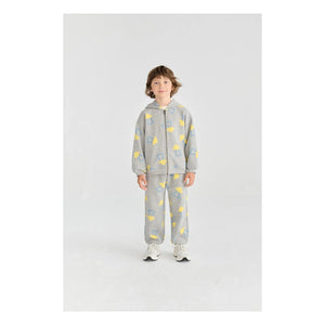 Bobo Choses - Saucer Kapuzensweatshirt aus Bio-Baumwolle | Grau Meliert
