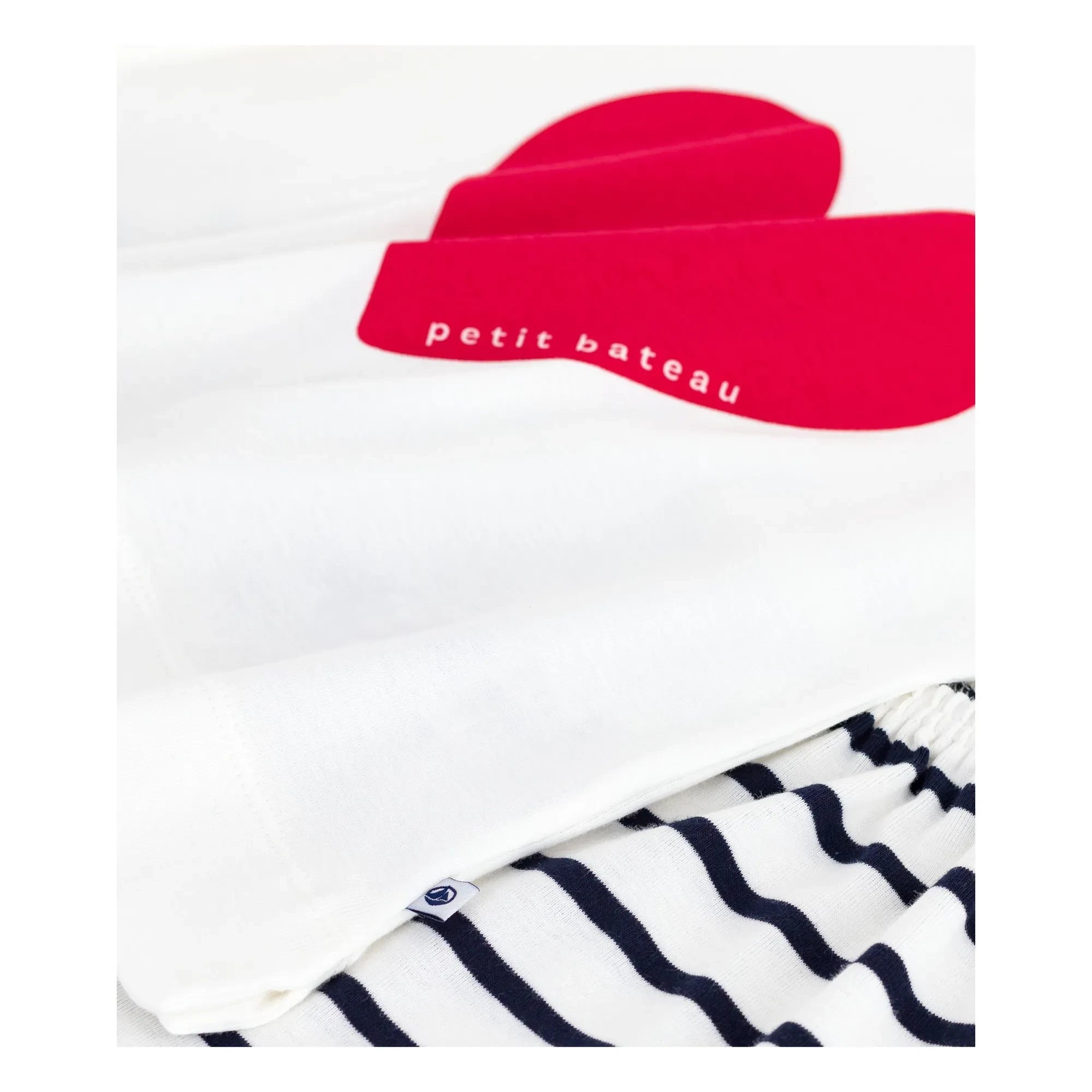 Petit Bateau - Shorts aus Bio-Baumwolle Bruneta | Weiß