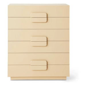 HKliving – Breite Kommode mit 4 Schubladen | Creme