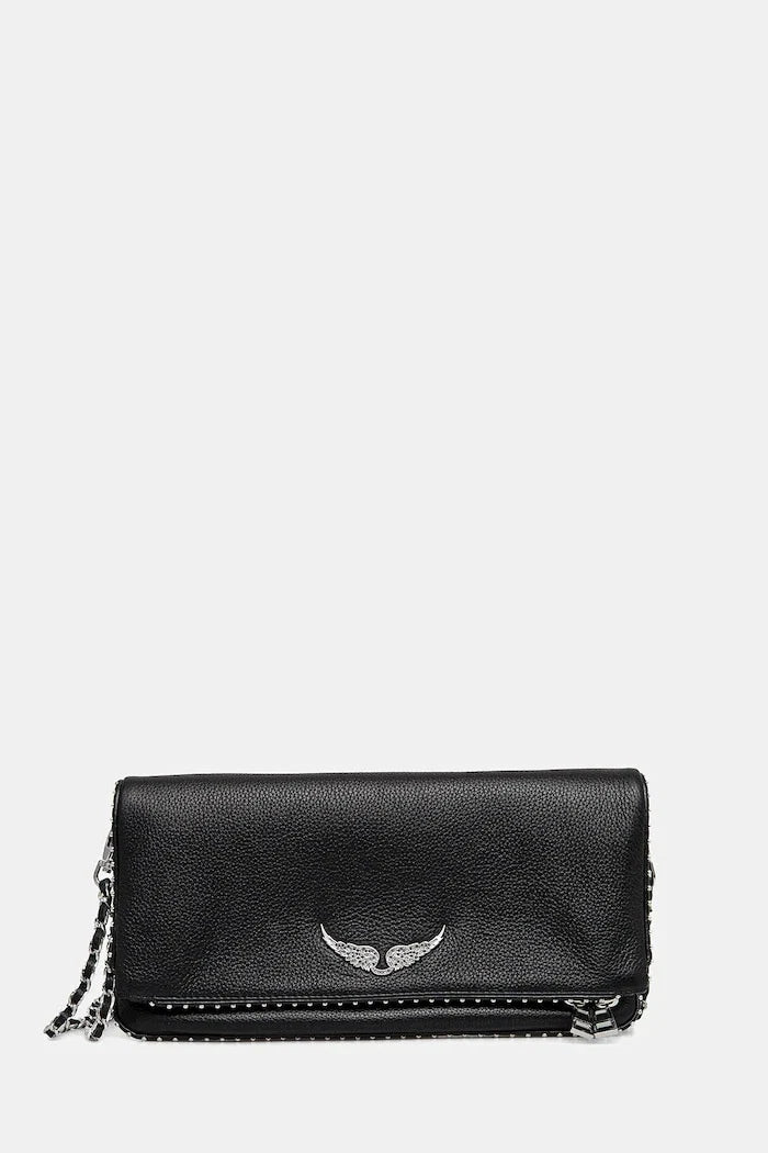 ZADIG&VOLTAIRE ROCK GRAINED LEATHER STUDS Deri Çanta