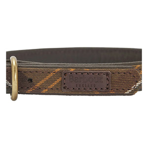 Barbour - Kariertes Hundehalsband | Dunkelbeige Braun