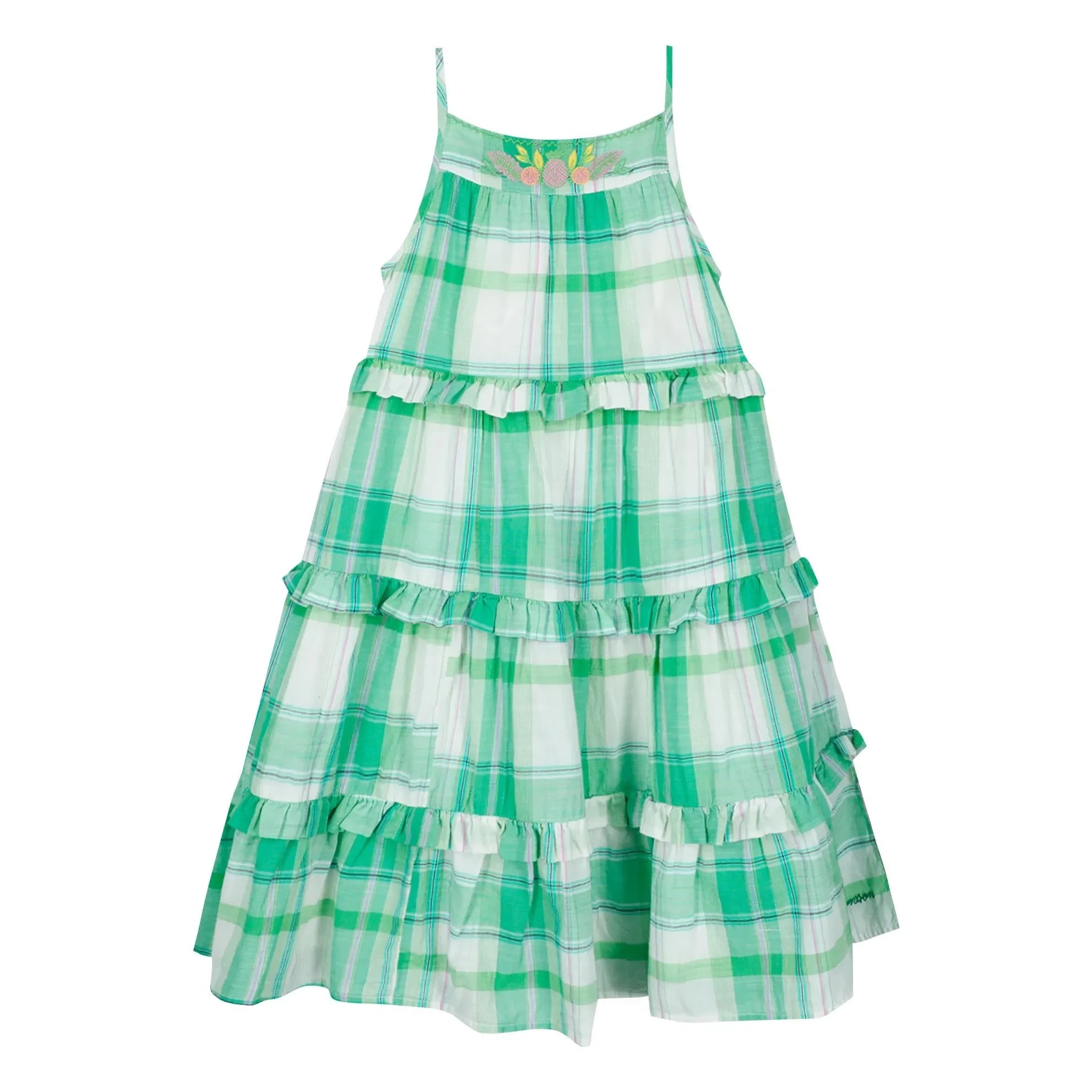 Bonton - Nymphea Quadratisches trägerloses Kleid | Grün