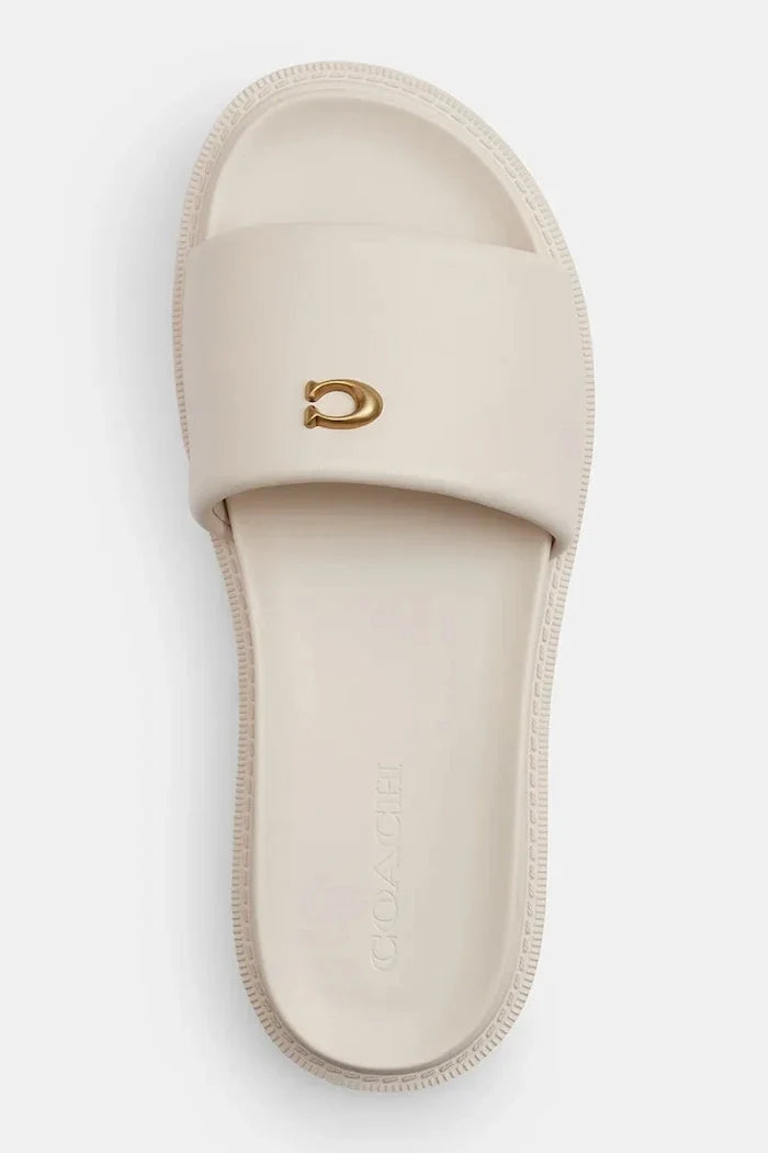 Coach Brynn Leather Slide Sandal Kadın Deri Düz Taban Terlik