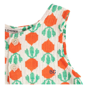 Bobo Choses - Rettich Bio-Baumwoll-Musselin-Strampler | Ecru