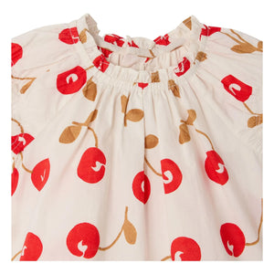 Bonpoint - Grace Cerises Bluse aus Bio-Baumwolle | Ecru