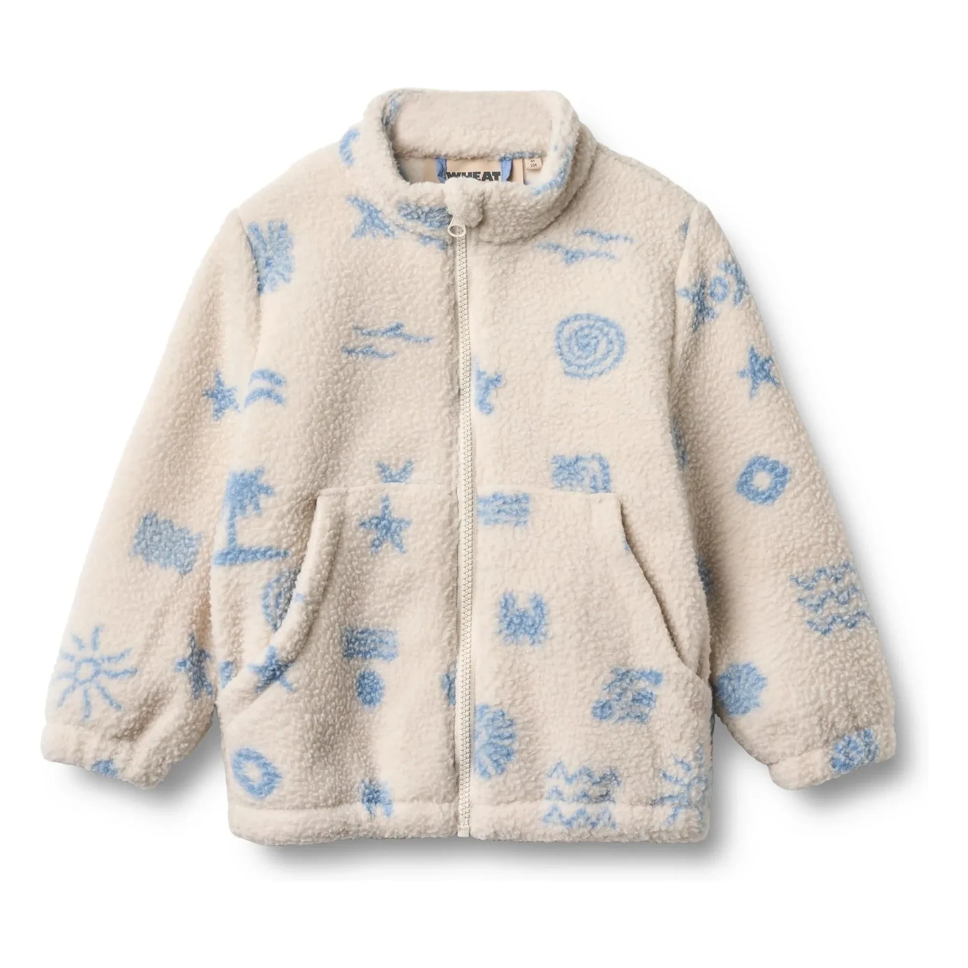 Wheat - Helge Beach Recyceltes Faser Sherpa Jacke | Ecru