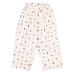 Búho - Erdbeerhose aus Bio-Baumwolle | Creme