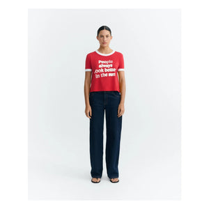 Thinking Mu - People Zowie T-Shirt Bio-Baumwolle | Rot