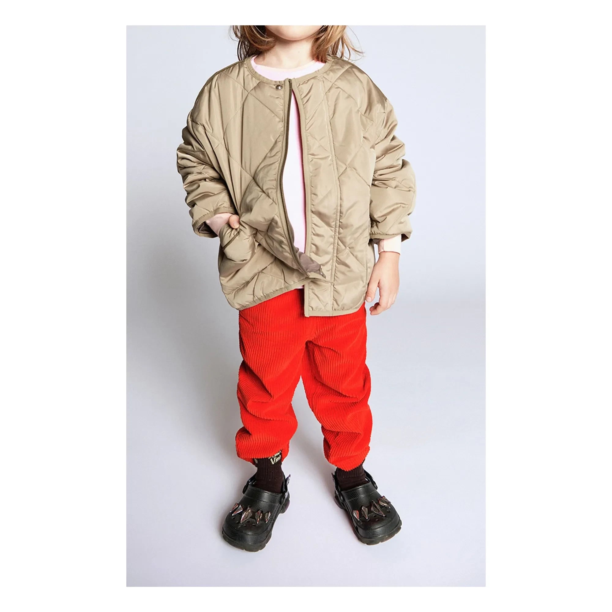 American Vintage - Vowbay Wasserabweisende Steppjacke Recycelte Faser | Khaki