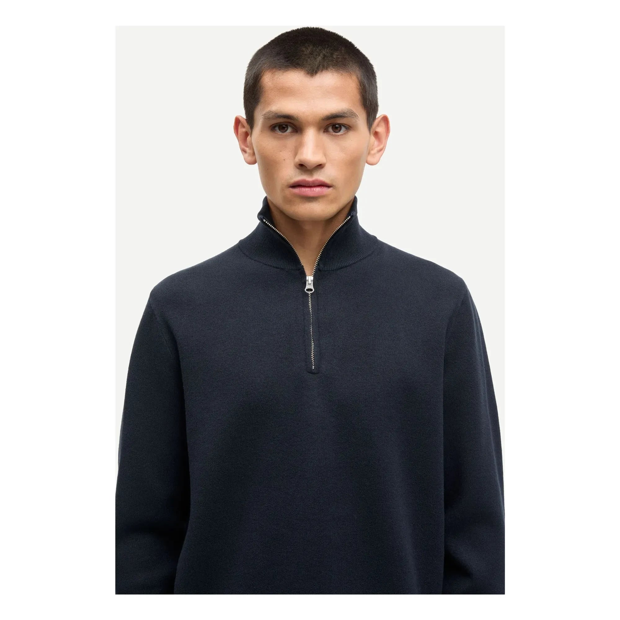 Samsoe Samsoe - Gunan Half-Zip-Sweatshirt | Dunkelblau