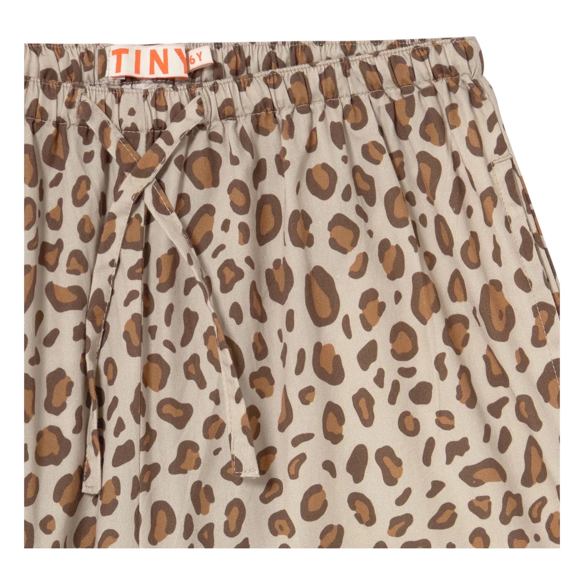 Tinycottons - Poplin-Leopardenhose | Braun