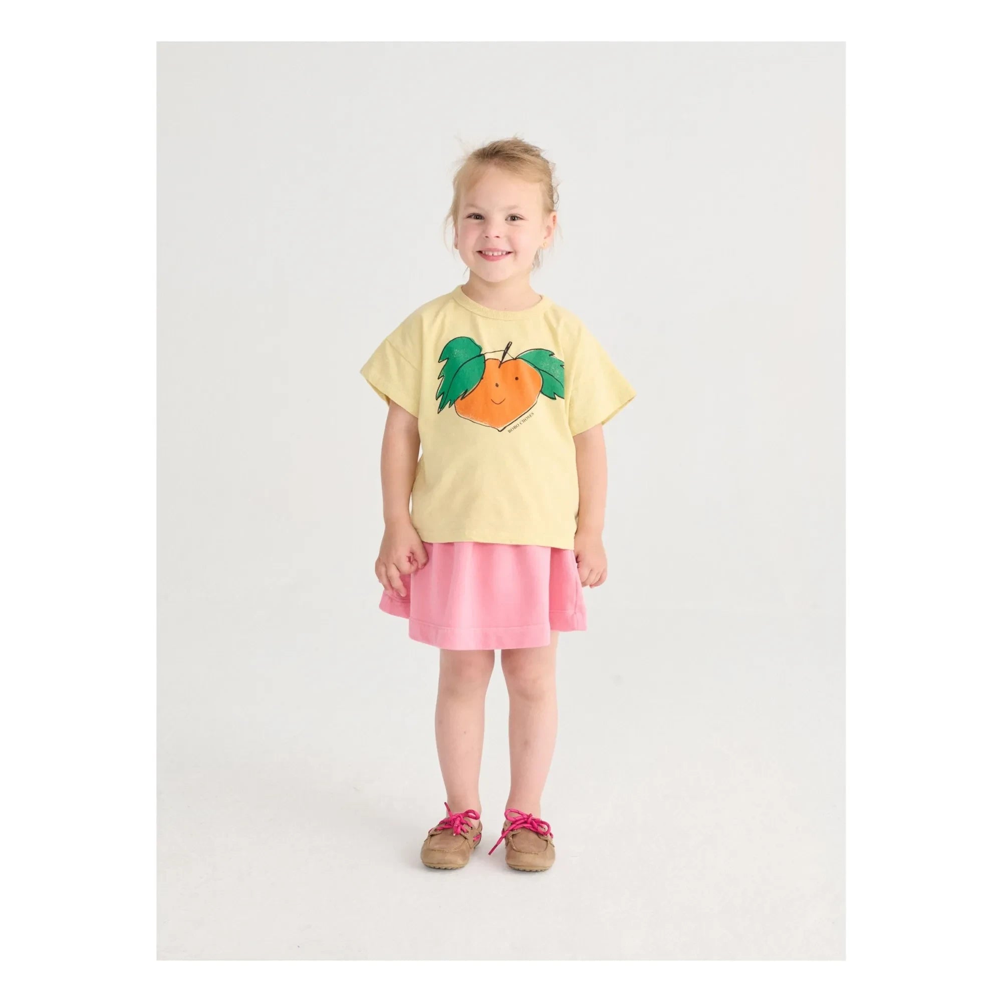 Bobo Choses - Orangefarbenes T-Shirt aus Bio-Baumwolle | Gelb