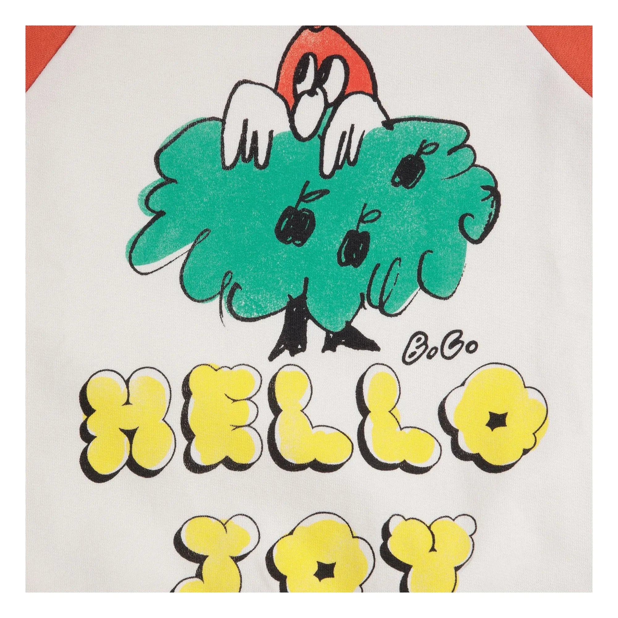 Bobo Choses - Hello Joy Hoodie Bio-Baumwolle | Rot