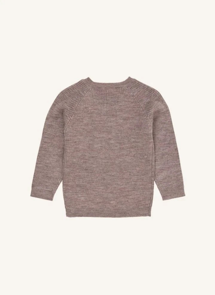 Copenhagen Colors - Klassischer Pullover aus Merinowolle | Taupe Brown