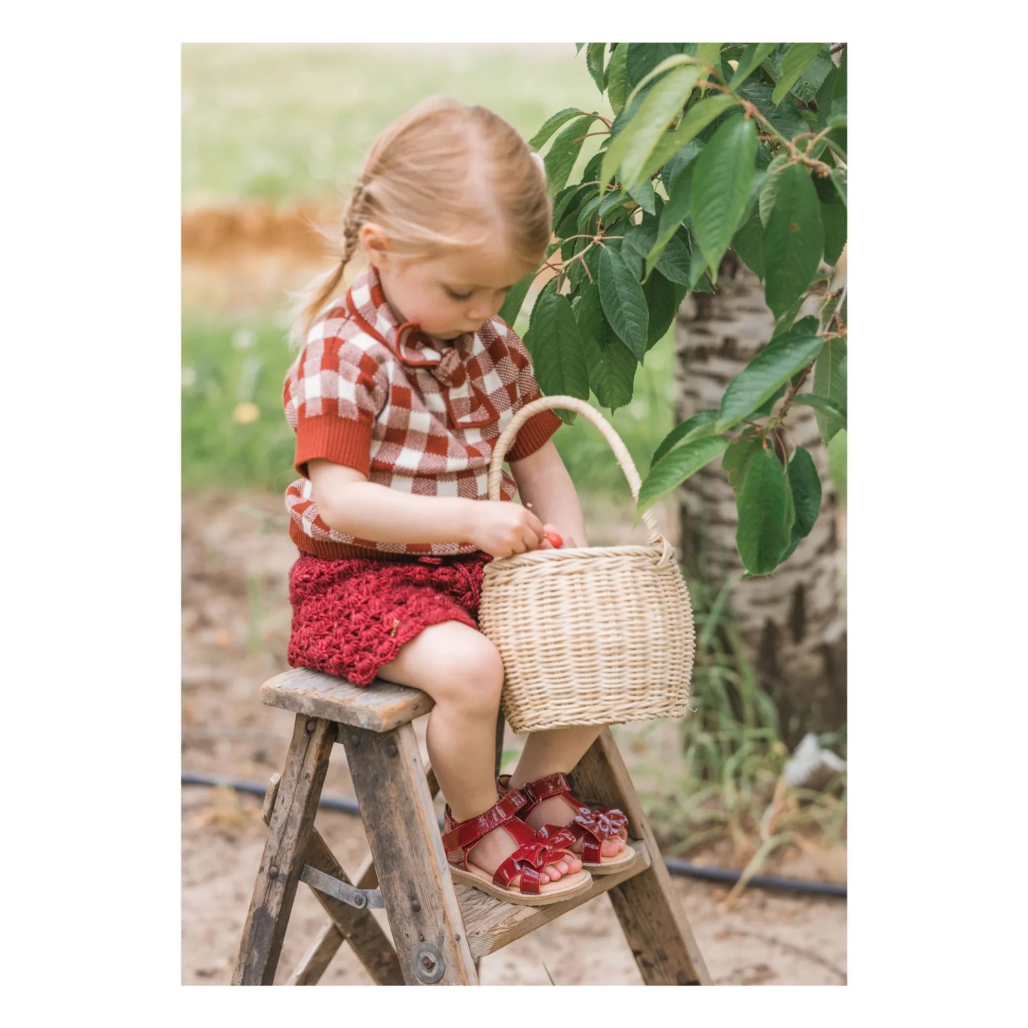 Petit Nord - Sandalen Gry | Kirschrot