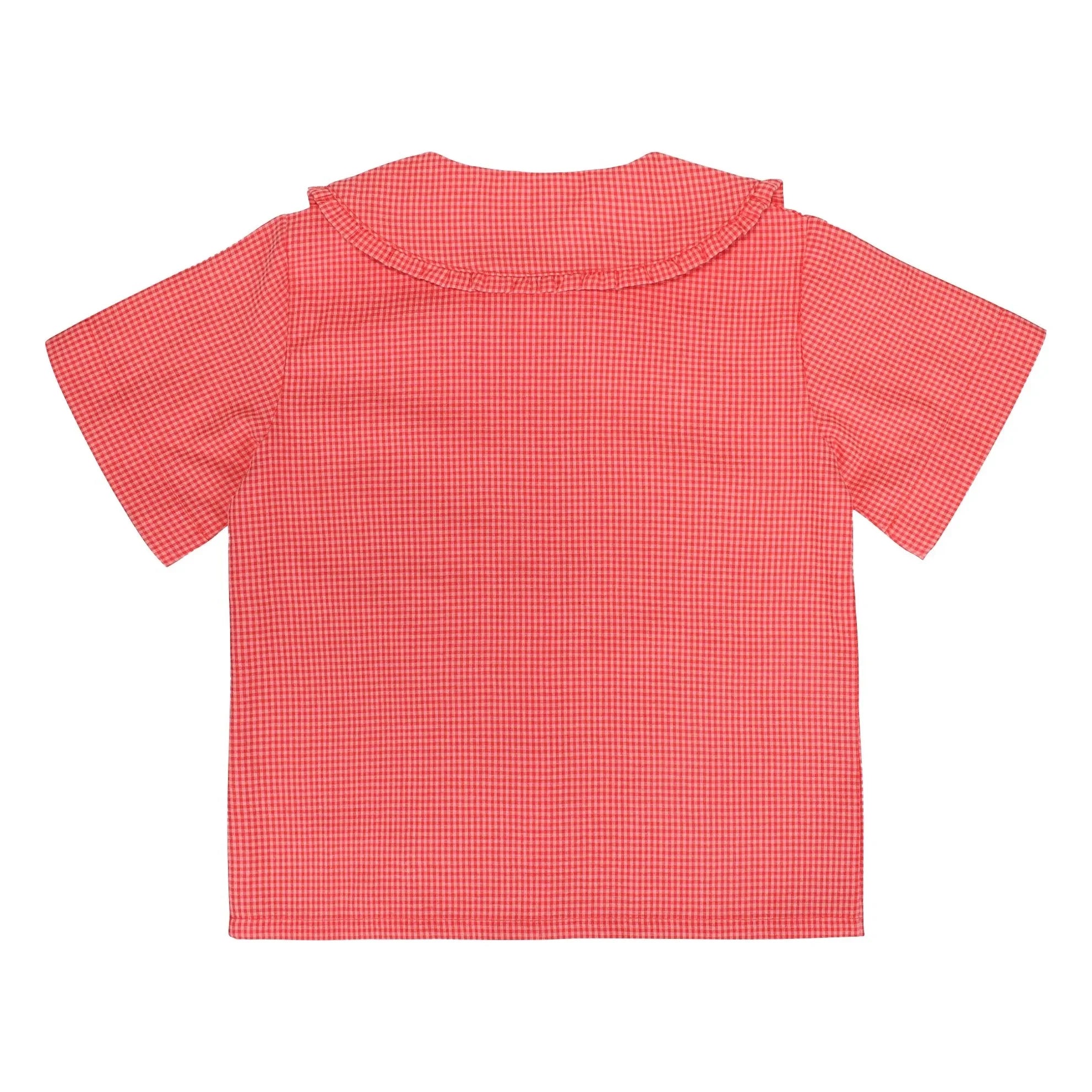 Sticky Lemon - Citron Petits Carreaux Bluse | Koralle