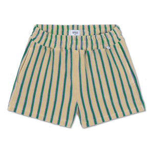 Repose AMS - Gestreifte Shorts aus Bio-Baumwolle | Blassgelb