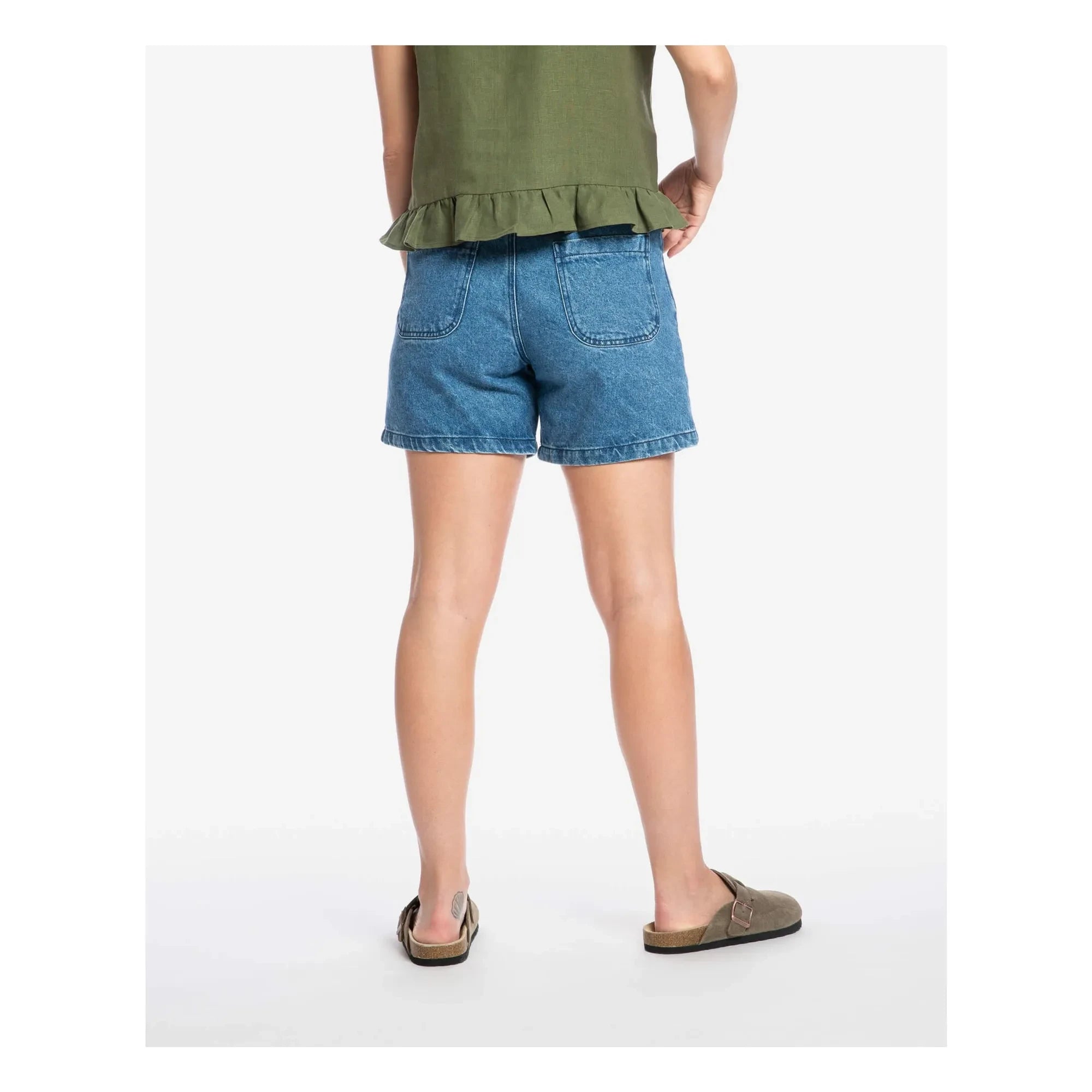 Matona – Bio-Baumwoll-Denim-Shorts | Blau