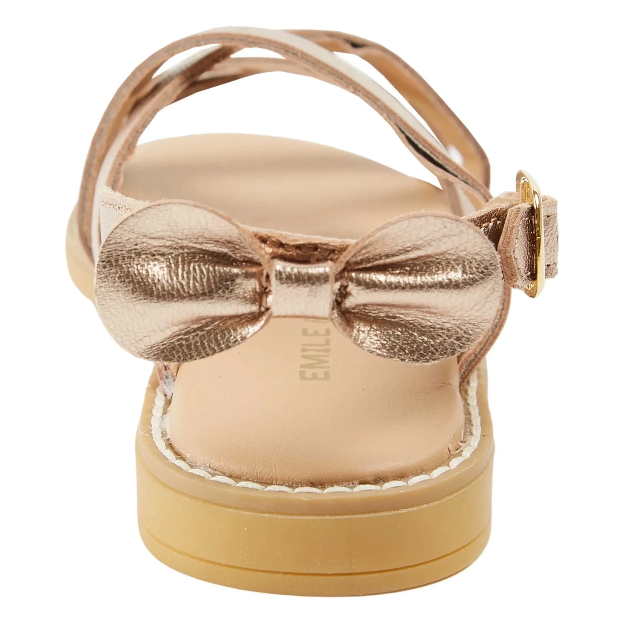 Emile et Ida - Sandalen aus gekreuztem Leder | Gold