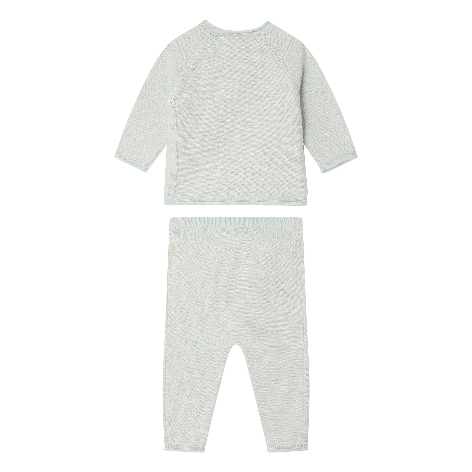 Bonpoint - Bio-Baumwoll Loan T-Shirt und Leggings Set | Grau