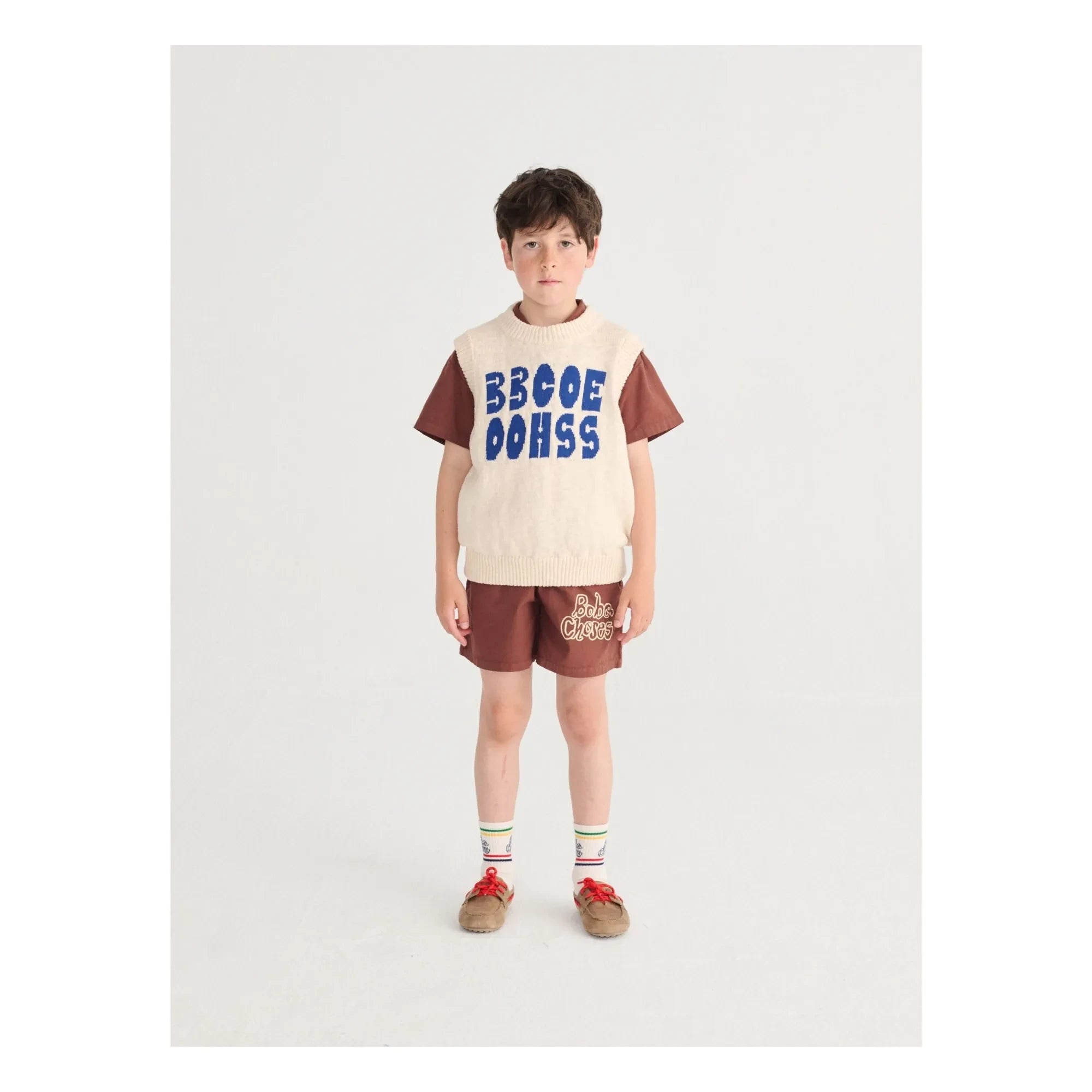 Bobo Choses - Bobo Choses Shorts aus Bio-Baumwolle mit Gummizug | Braun