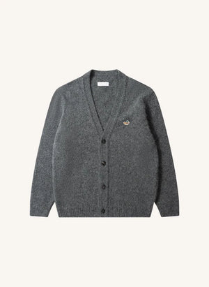 Edmmond Studios - Duck Patch Cardigan | Grau