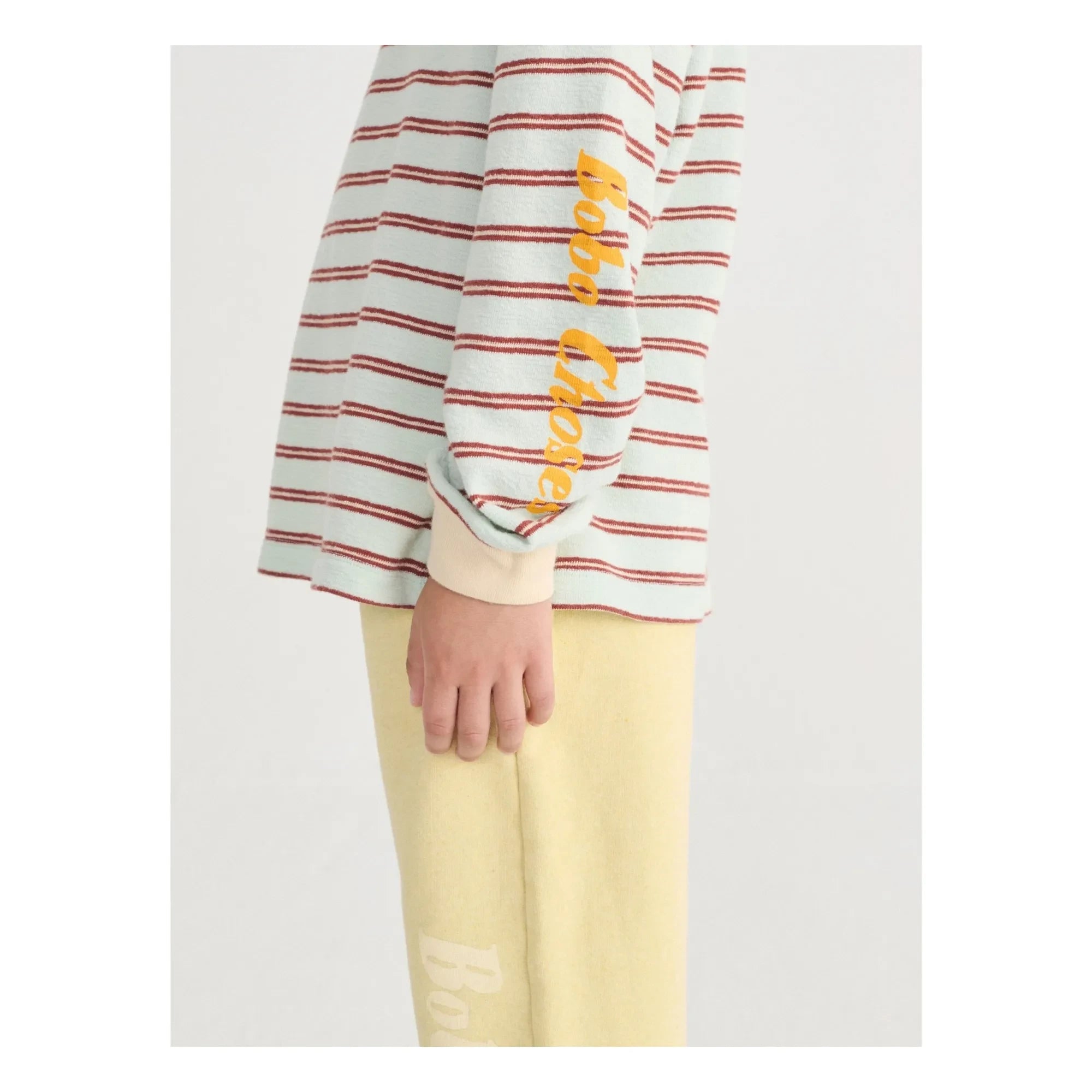 Bobo Choses - Gestreiftes T-Shirt | Hellblau