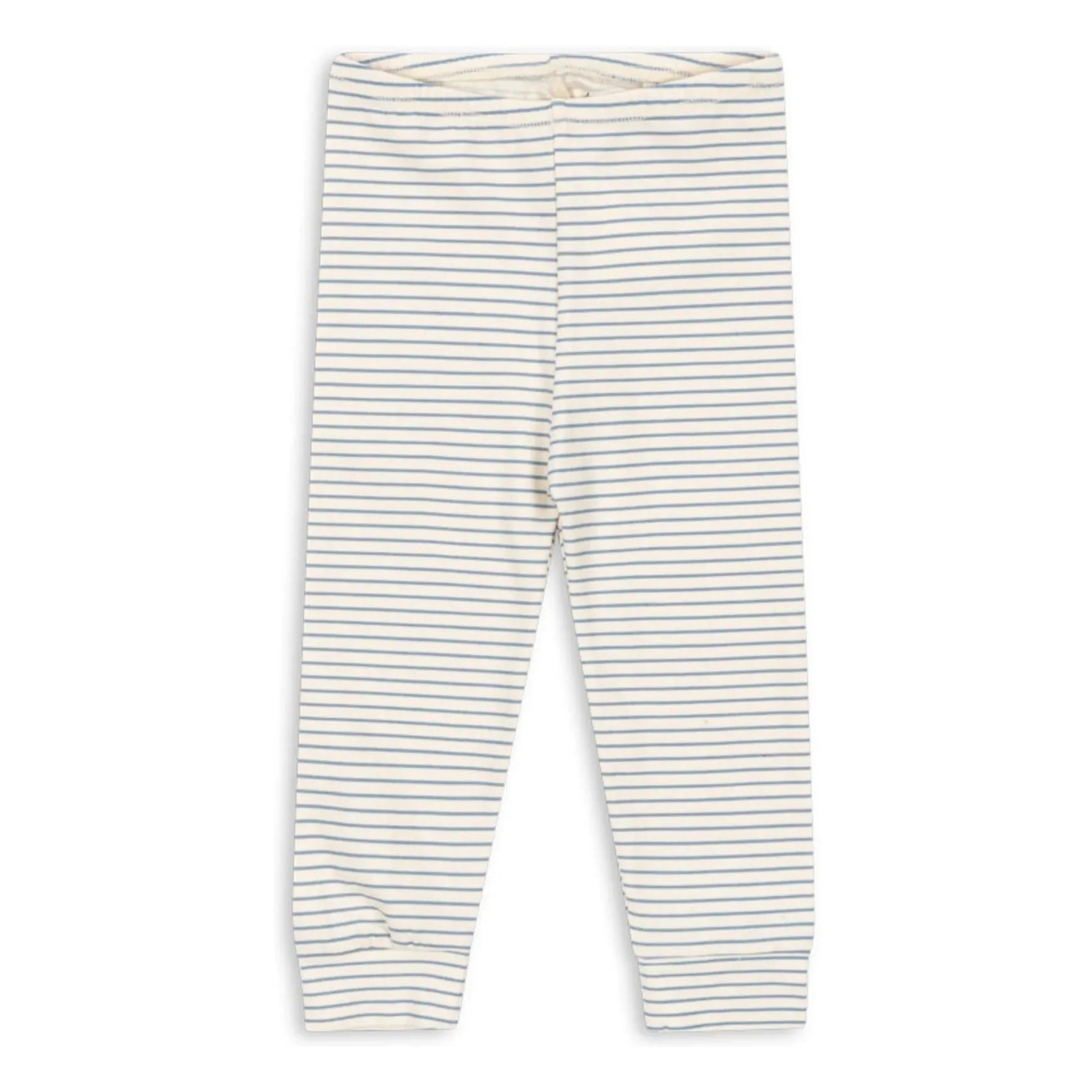 Konges Sløjd - Gestreifte Bio-Baumwoll-Leggings | Beige